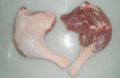 Frozen duck meat